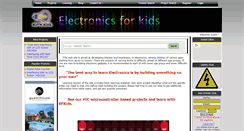 Desktop Screenshot of elektroniksforkids.com